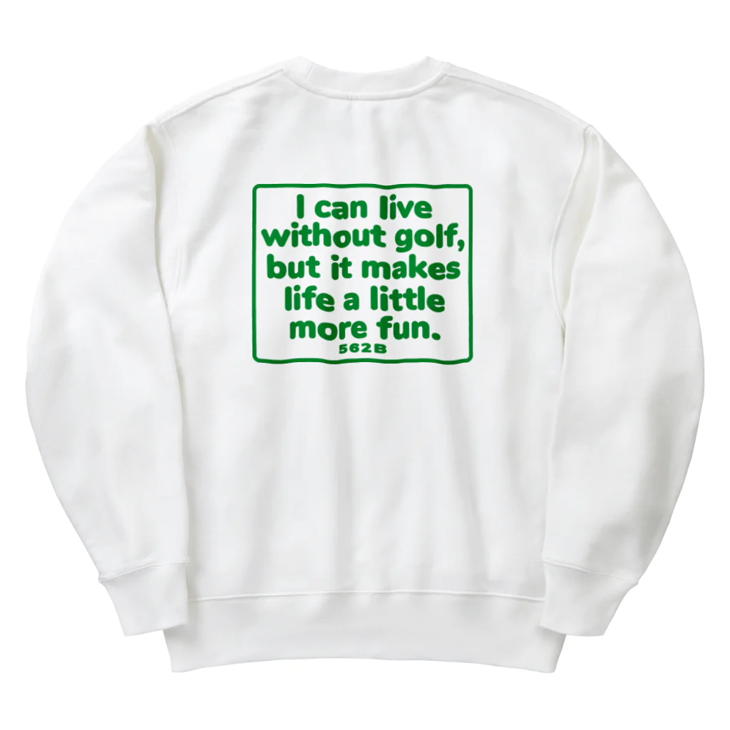 ゴルフバカイラストレーター野村タケオのNOM SHOPのゴルフがあると人生は少し楽しい Heavyweight Crew Neck Sweatshirt