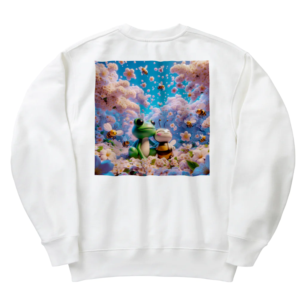 Pyon ＆ Bunのぴょんとぶんのお花見2024 Heavyweight Crew Neck Sweatshirt