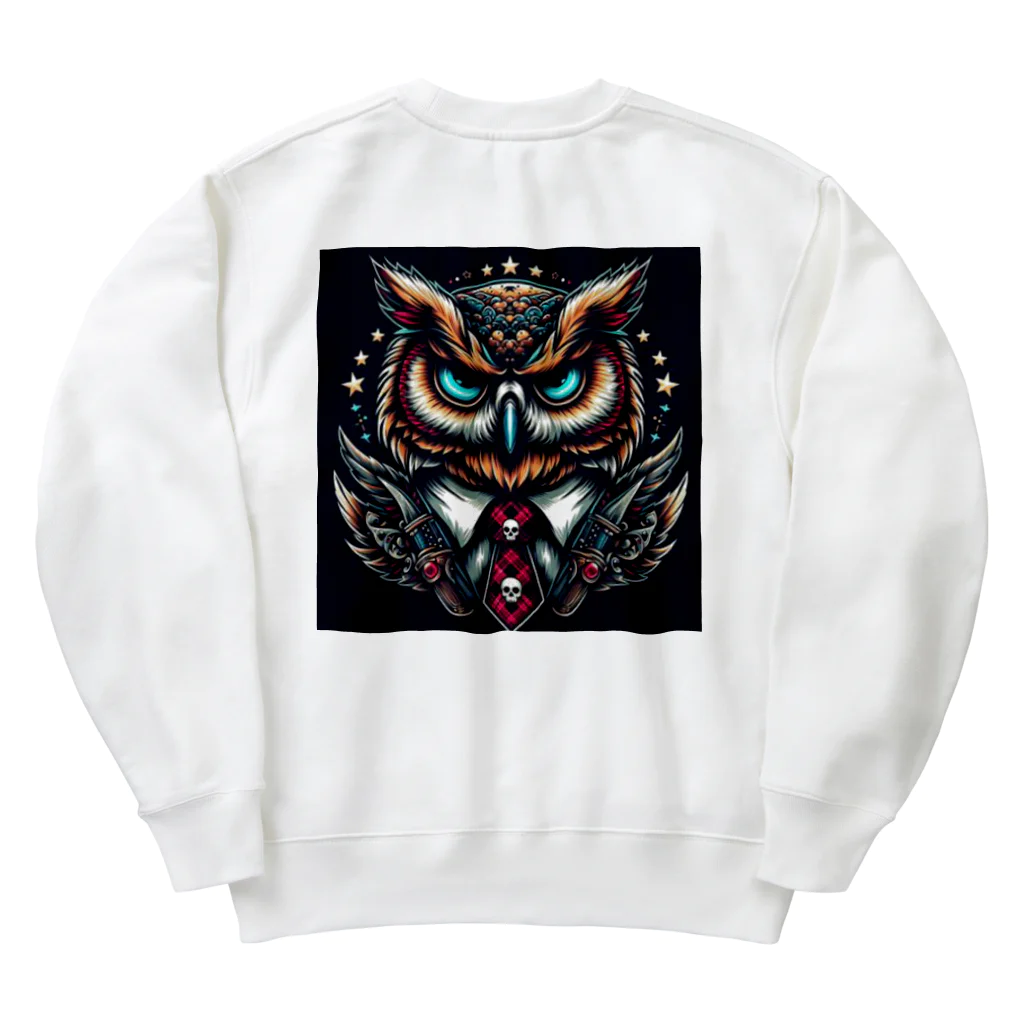 フクロウのベッドのスーツフクロウ Heavyweight Crew Neck Sweatshirt