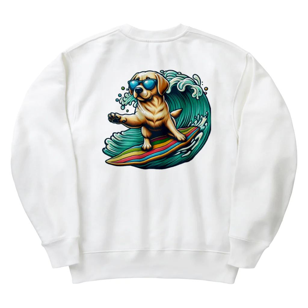 Surfing Dogの波乗りラブラドール Heavyweight Crew Neck Sweatshirt