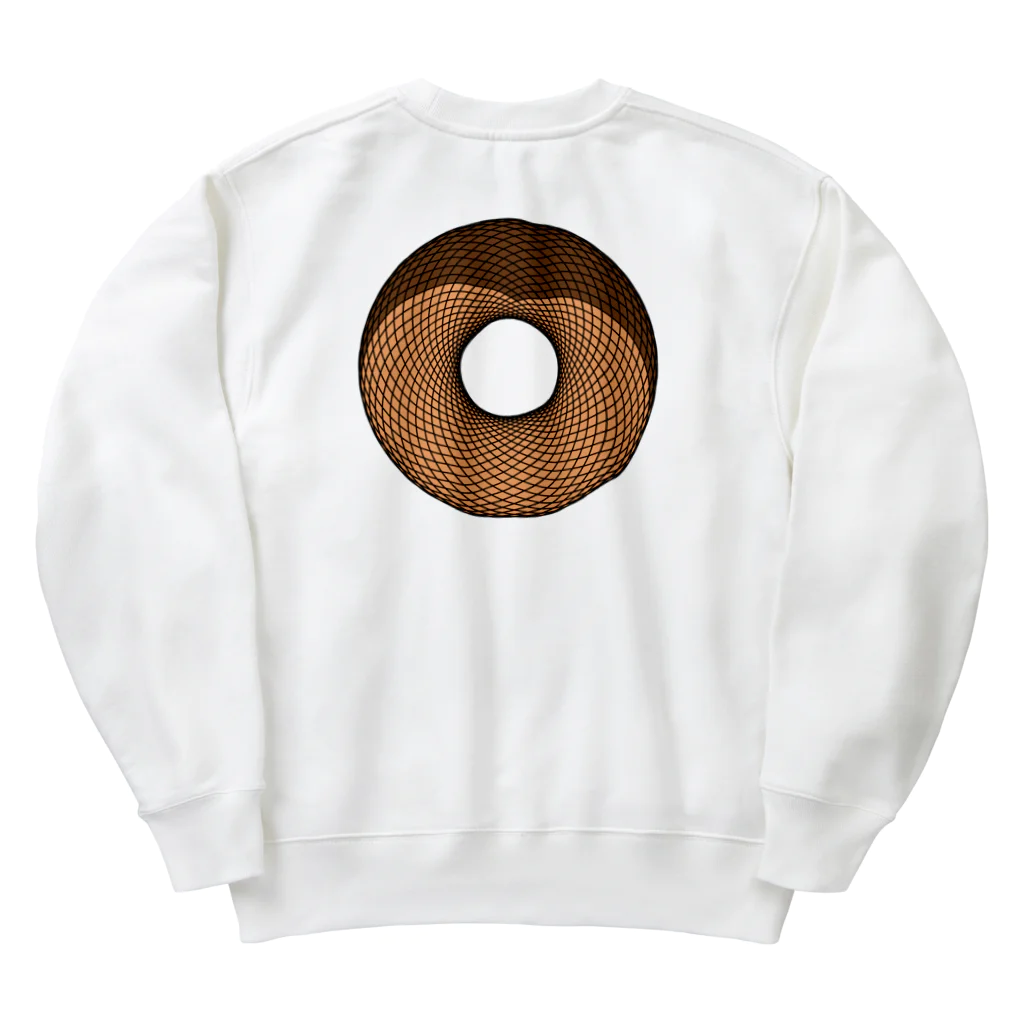 パペットピットのドーナッツ　バックプリント Heavyweight Crew Neck Sweatshirt