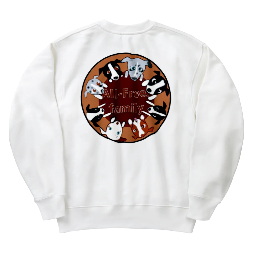 All-Free.family の新ロゴ Heavyweight Crew Neck Sweatshirt