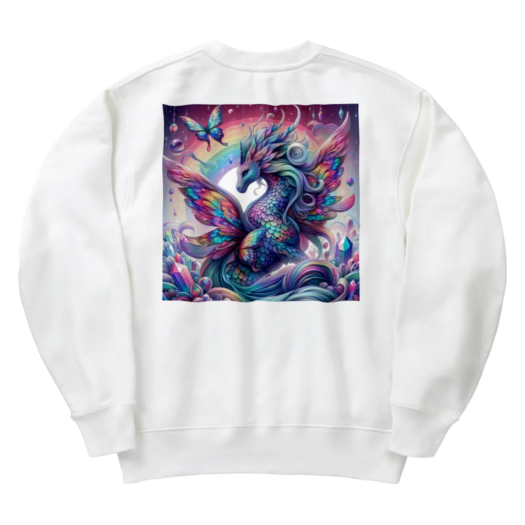 チロライショップのカラフル羽馬 Heavyweight Crew Neck Sweatshirt