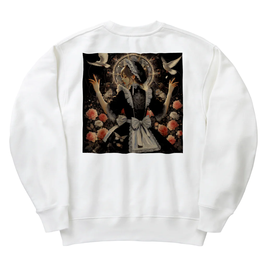 ミレーナのメイド黒 Heavyweight Crew Neck Sweatshirt