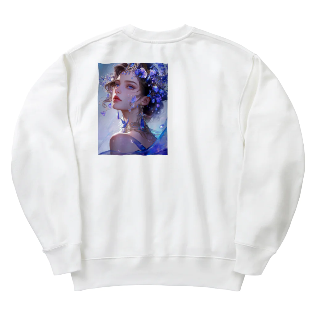 AQUAMETAVERSEのブルーの宝石を身につけて　ラフルール　1859 Heavyweight Crew Neck Sweatshirt