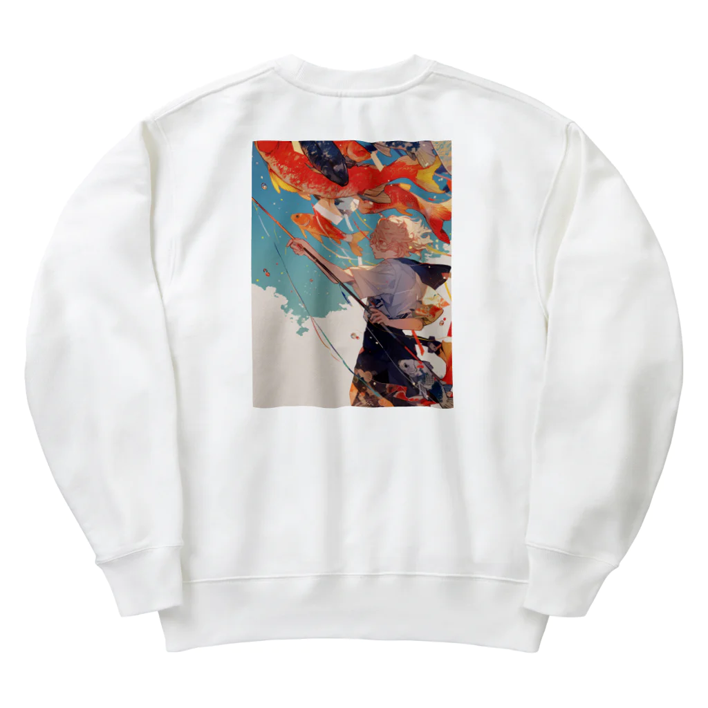 AQUAMETAVERSEの鯉のぼりを操る男の子　ラフルール　1859 Heavyweight Crew Neck Sweatshirt