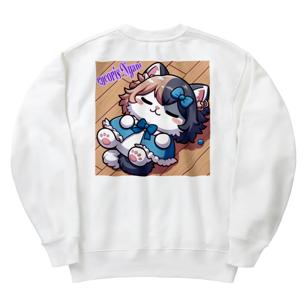 Lycoris Ant～リコリスアント～のりこりすにゃんと「半々にゃんと」 Heavyweight Crew Neck Sweatshirt