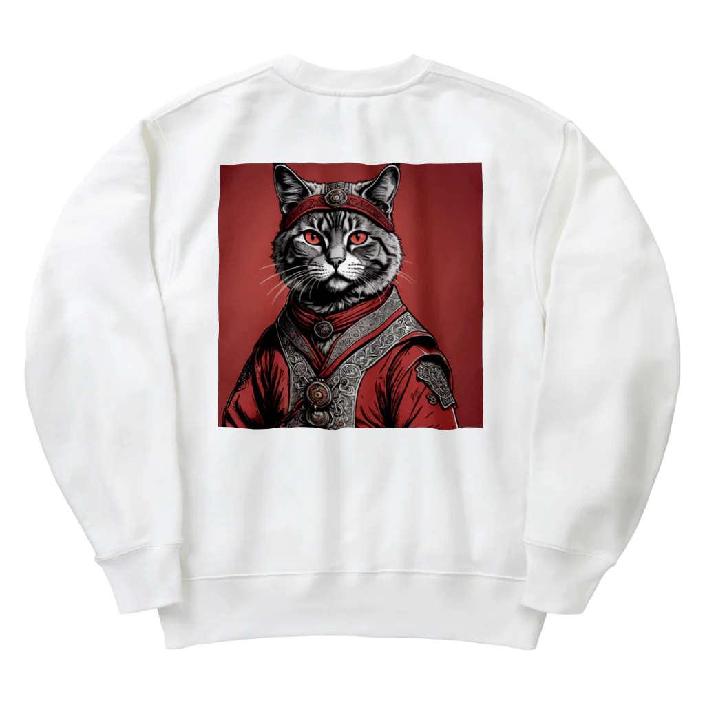 hogarakuの縄文猫 Heavyweight Crew Neck Sweatshirt