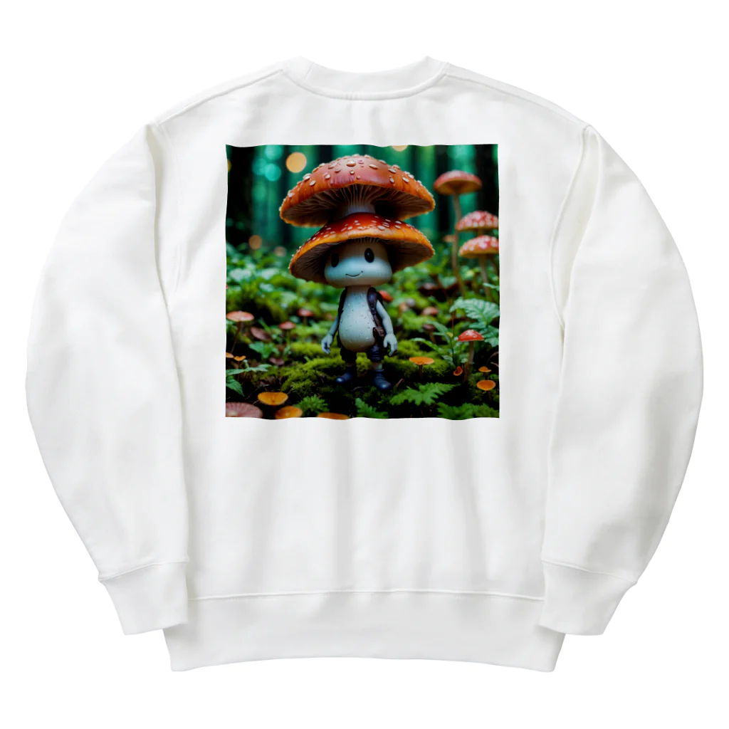 Kaz_Alter777のキュートなキノコ Heavyweight Crew Neck Sweatshirt