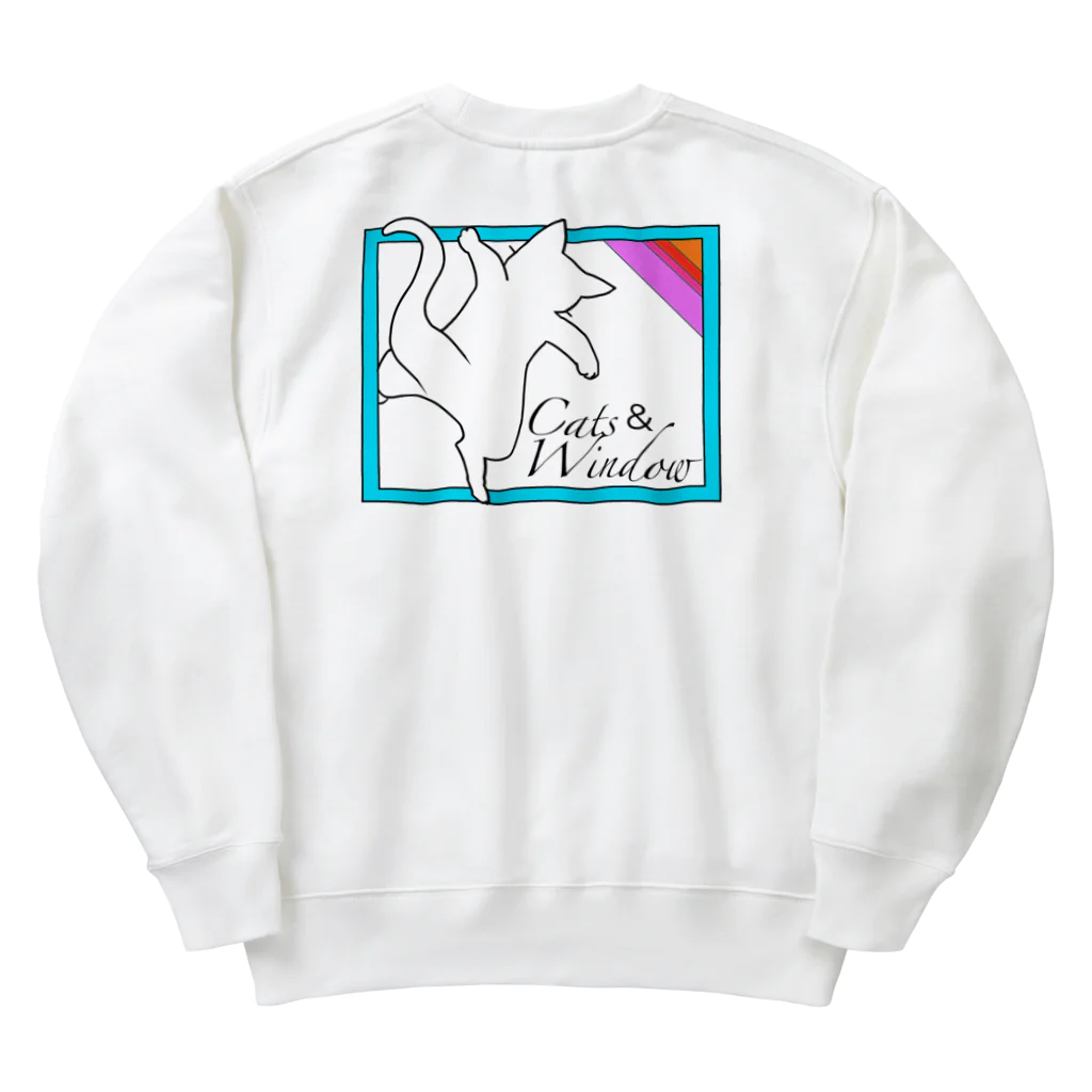 ONPu.ARTのCats ＆ Window Heavyweight Crew Neck Sweatshirt