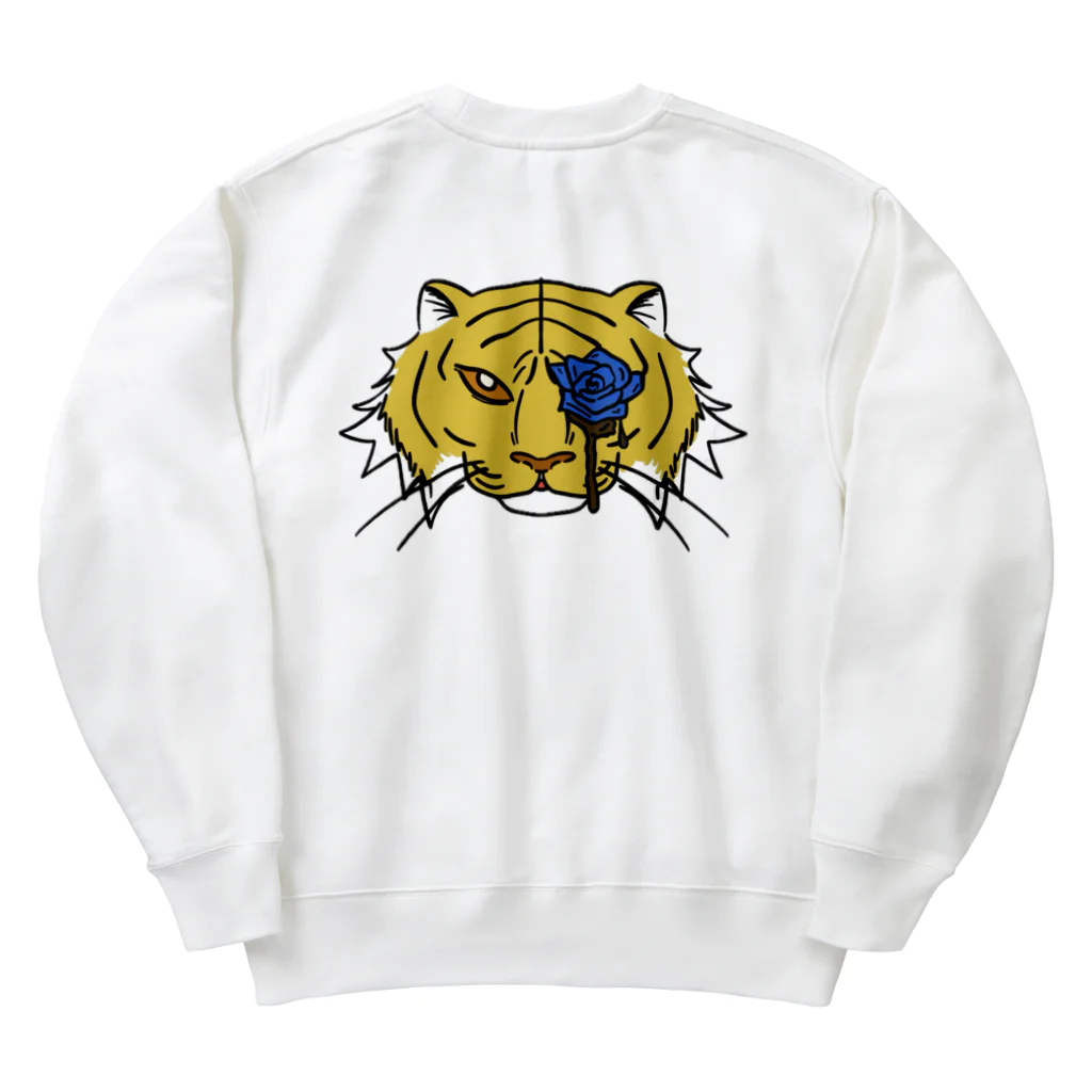 ＬＦの大好きな虎と薔薇でデザインしました！ Heavyweight Crew Neck Sweatshirt