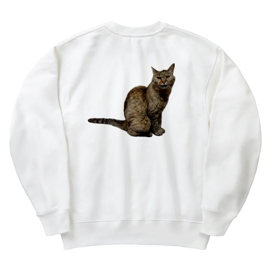 クリスタの保護猫 ポポちゃん Heavyweight Crew Neck Sweatshirt