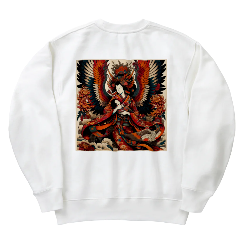 おしゃまんべの姑獲鳥子守唄の秘密 Heavyweight Crew Neck Sweatshirt