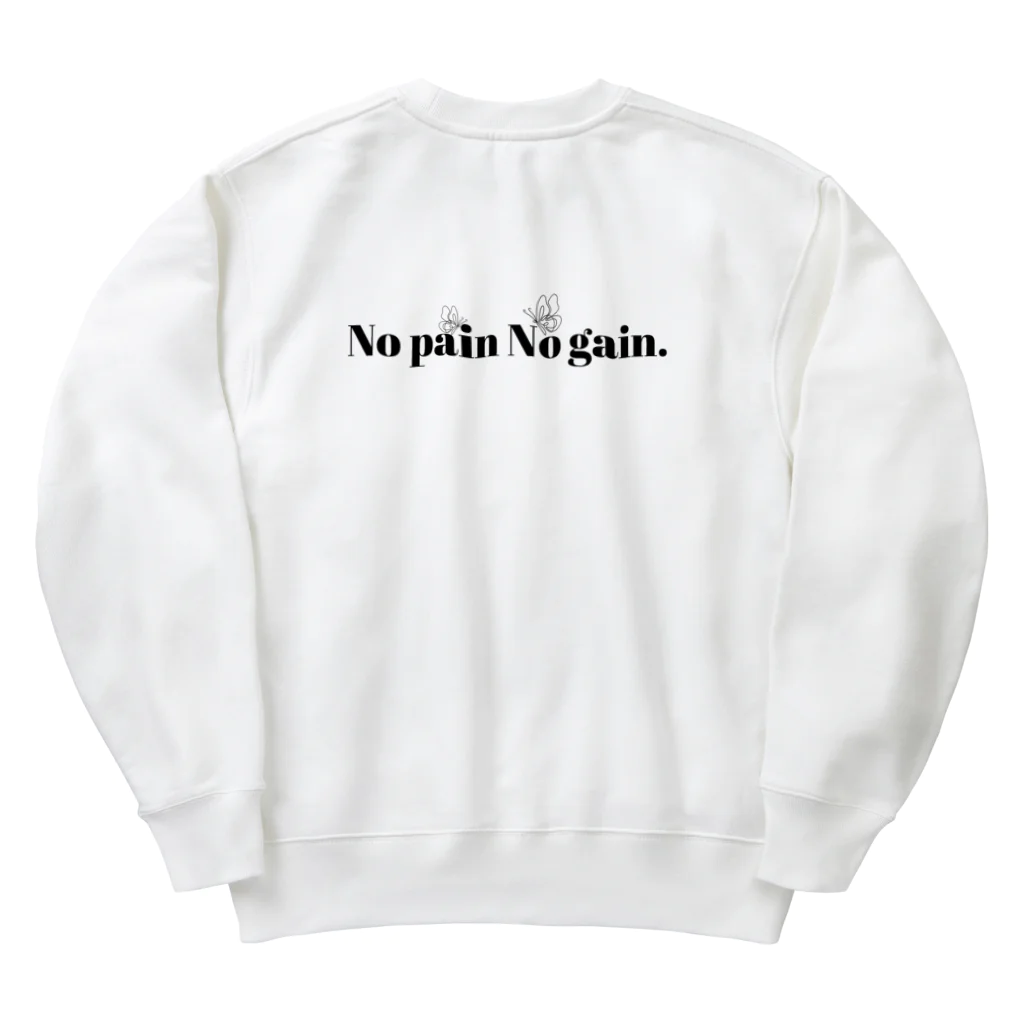 blueingreenのNo pain No gain. Heavyweight Crew Neck Sweatshirt