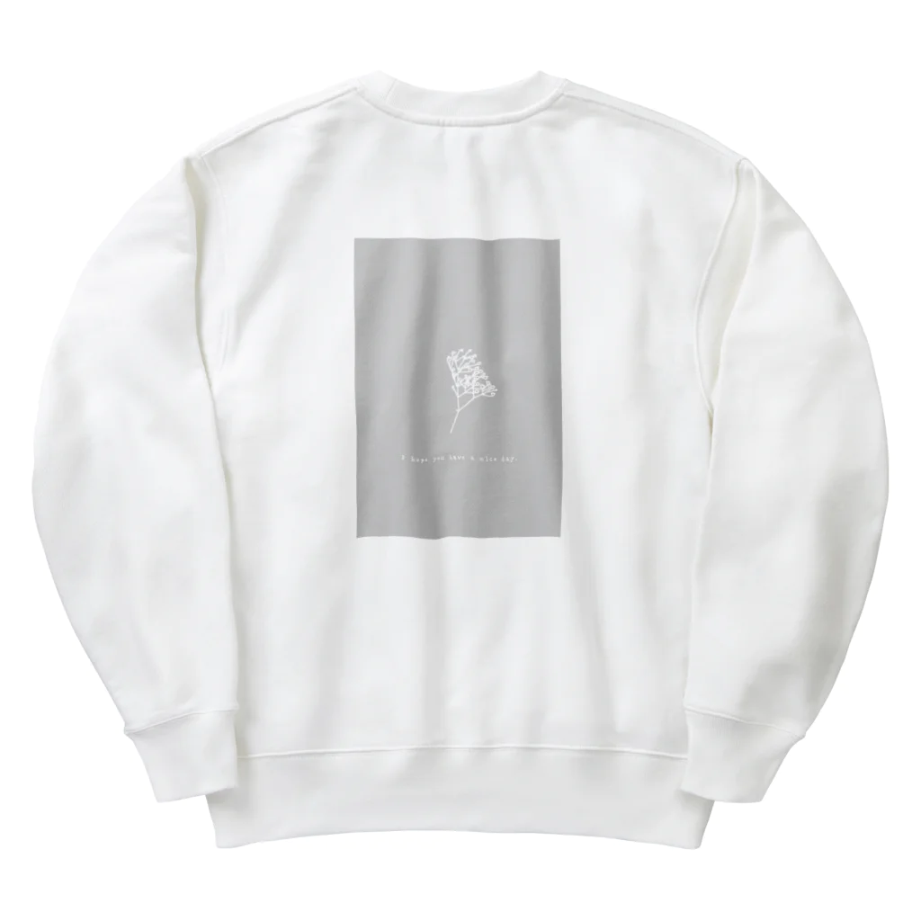 rilybiiのカスミソウ Heavyweight Crew Neck Sweatshirt