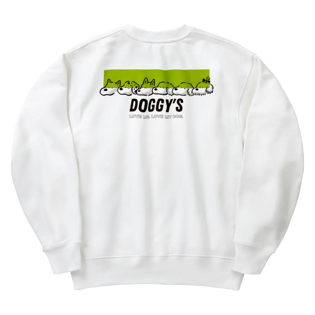 SATONOEのDOGGY'S グリーンver. Heavyweight Crew Neck Sweatshirt