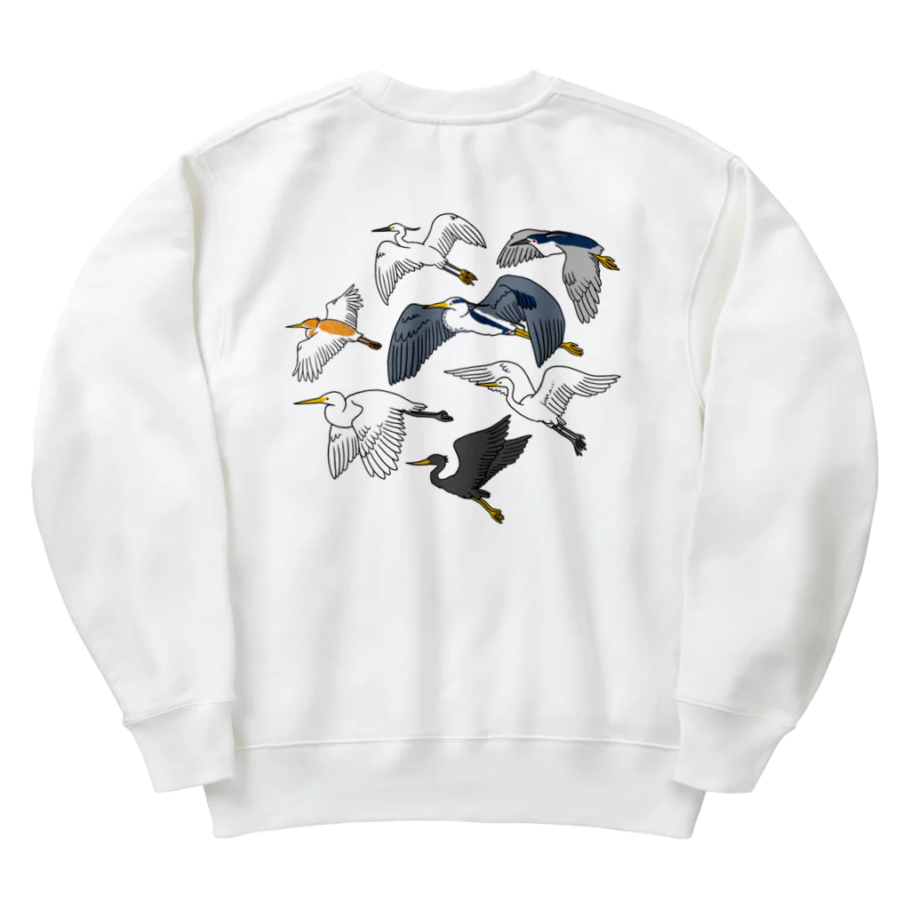 LOTORIのサギ大集合 Heavyweight Crew Neck Sweatshirt