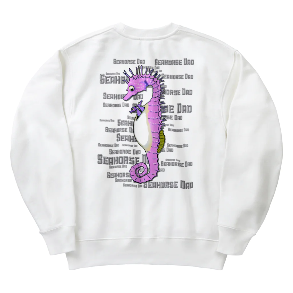 LalaHangeulのSeahorse Dad バックプリント Heavyweight Crew Neck Sweatshirt