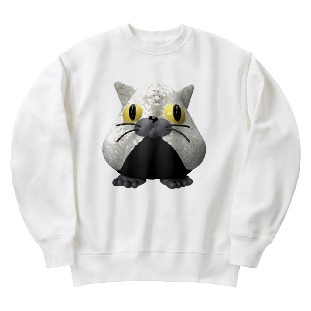 LONESOME TYPE ススの猫おにぎり🐱🍙（猫味） Heavyweight Crew Neck Sweatshirt