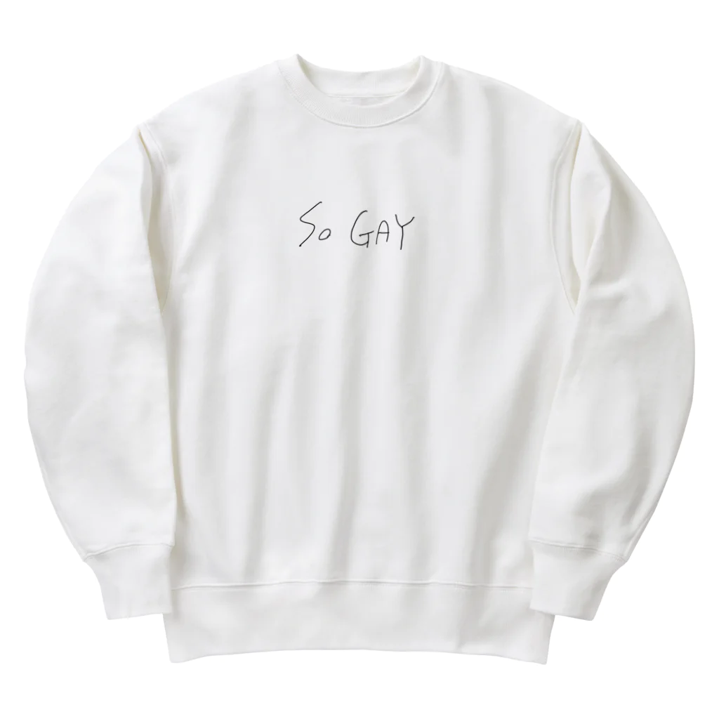 レズビアンあるあるのSo GAY｜レズビアンあるある Heavyweight Crew Neck Sweatshirt