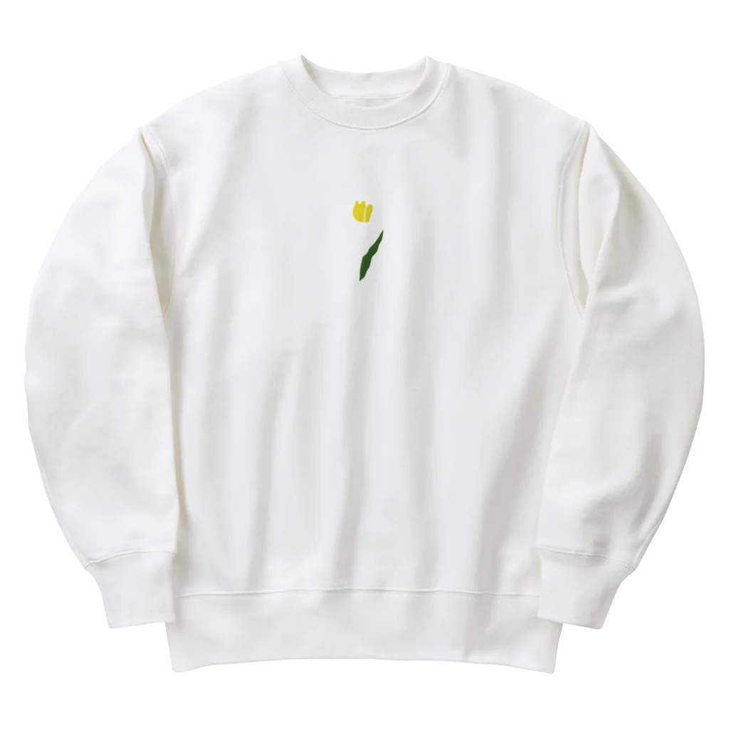 rilybiiのpaint Art 💐 tulip Heavyweight Crew Neck Sweatshirt