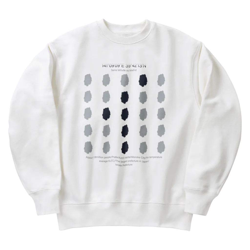 duckzの岩手県（イワテのイ） Heavyweight Crew Neck Sweatshirt