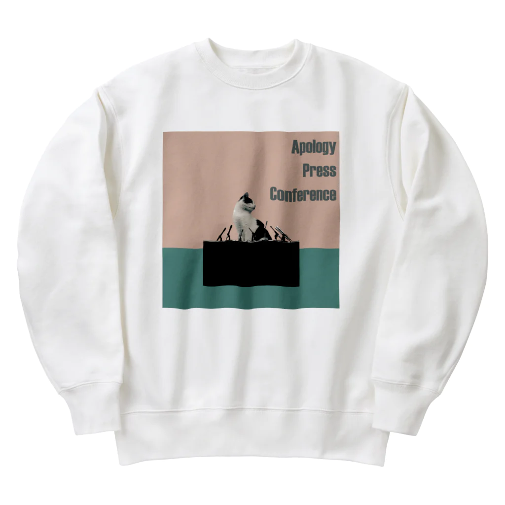 mochyの謝罪会見 Heavyweight Crew Neck Sweatshirt