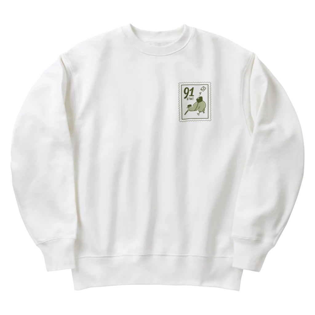 イニミニ×マートのキーウィの切手 Heavyweight Crew Neck Sweatshirt