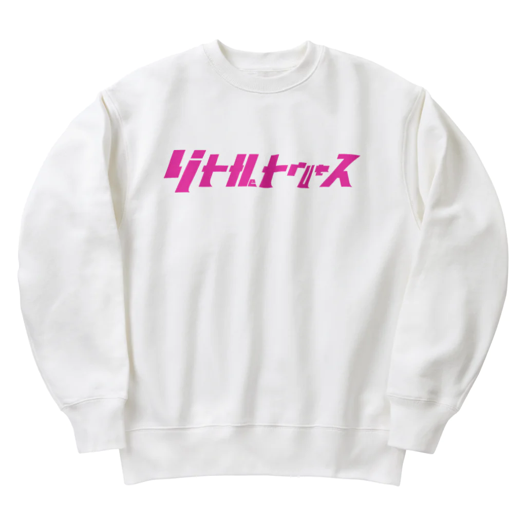 灰＆狼のリトルトゥルース　ピンク Heavyweight Crew Neck Sweatshirt