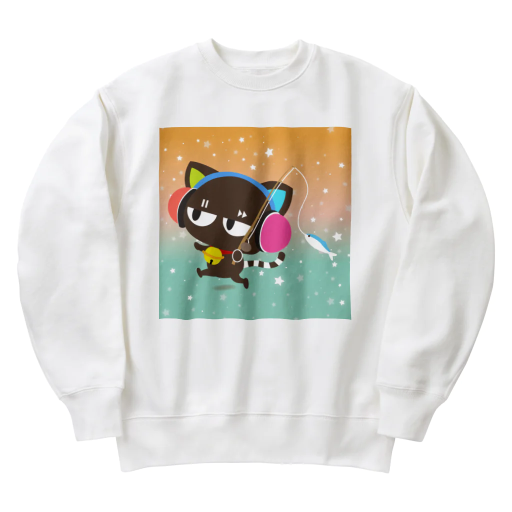 ゆるかわグラデーション＠NonnoDesignLaboのノンノネコ Heavyweight Crew Neck Sweatshirt