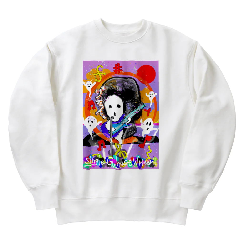 AkironBoy's_Shopのシングルゴーストライター　【Single Ghost Writer‼︎】 Heavyweight Crew Neck Sweatshirt