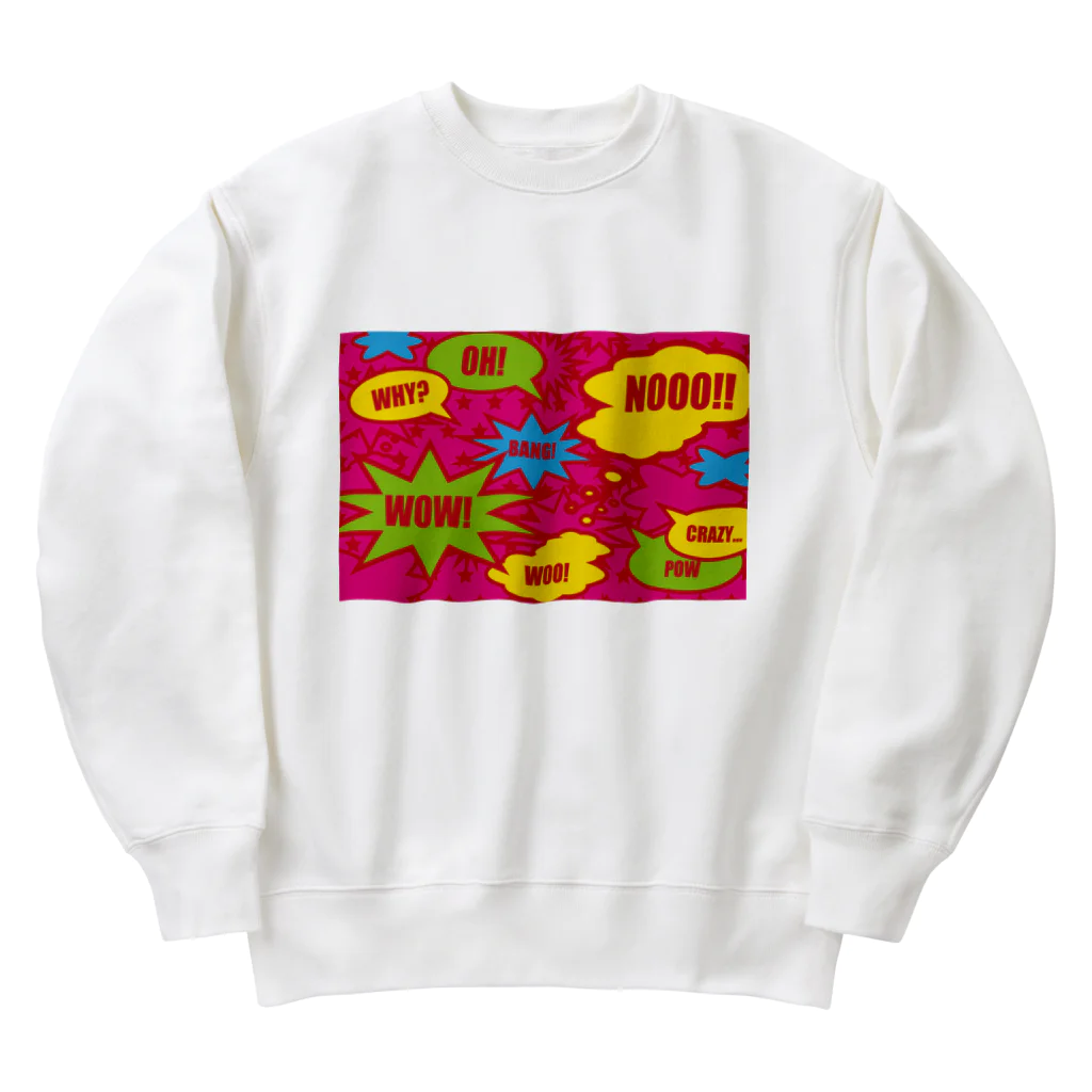 フォーヴァのコミックPINK Heavyweight Crew Neck Sweatshirt