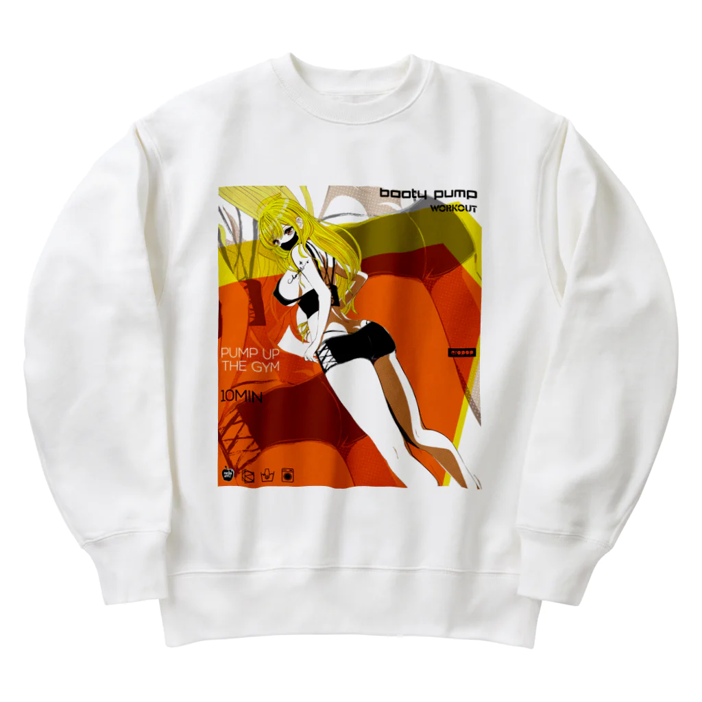 loveclonesのBOOTY PUMP 夏の着せ替えドール 0564 エロポップ ギャル せな 白限定 Heavyweight Crew Neck Sweatshirt