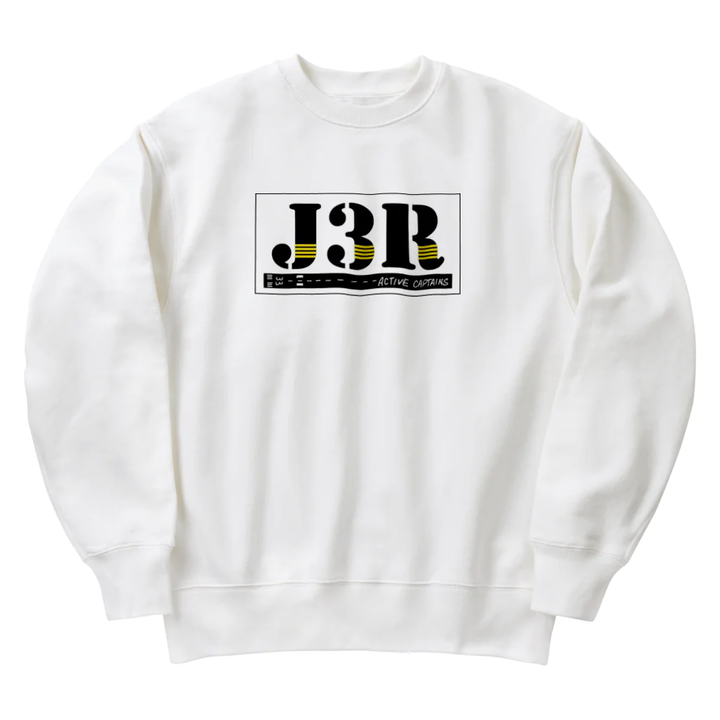 Threefall Japan Aviationの【Threefall Japan Aviation 】J3Rロゴ（TFJAバージョン:3ch手書き） Heavyweight Crew Neck Sweatshirt