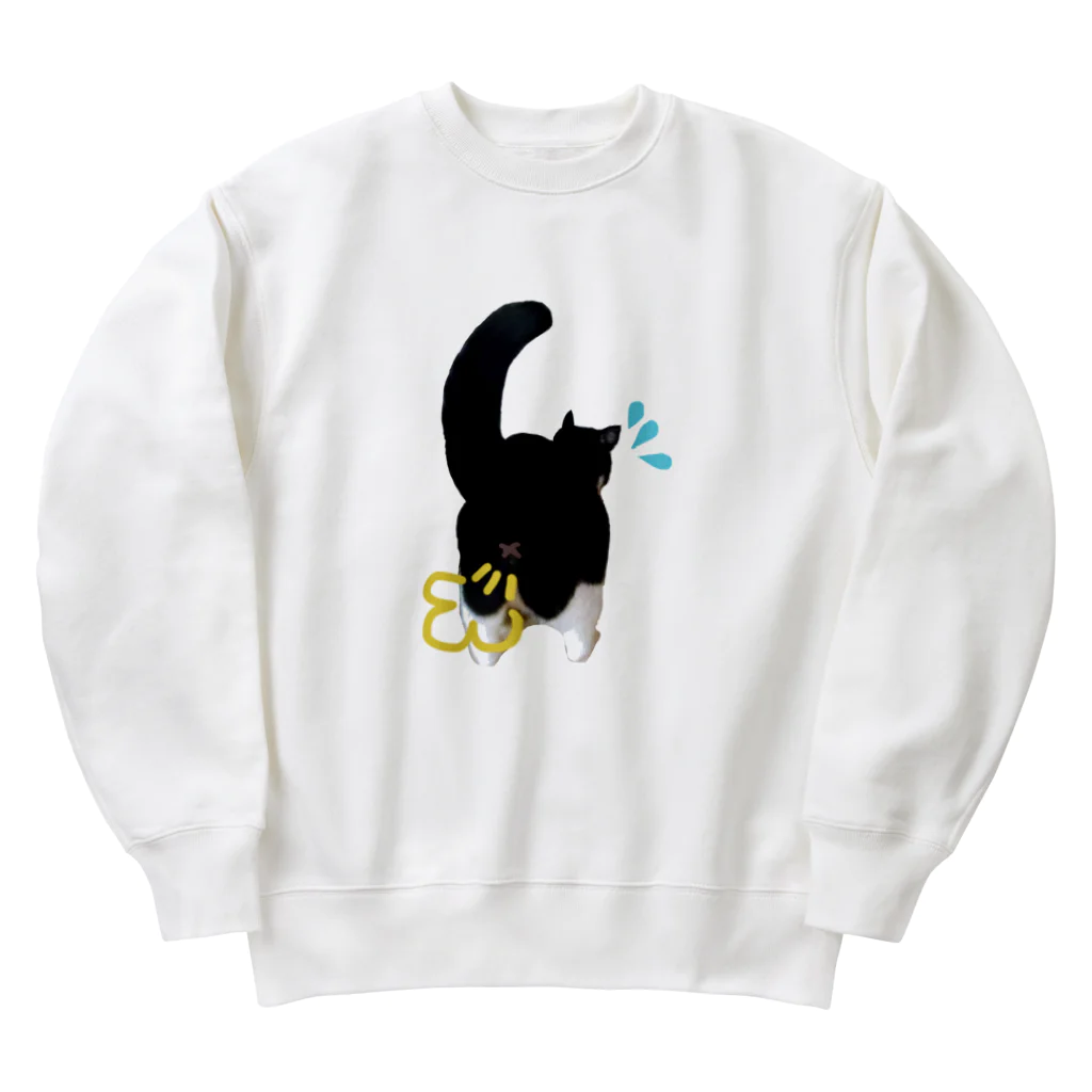 Kaeru Craftのプーして恥ずかしネコ丸 Heavyweight Crew Neck Sweatshirt