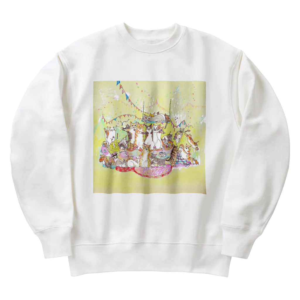 猫竹（nekotake)の猫パーティー　nekotake Heavyweight Crew Neck Sweatshirt