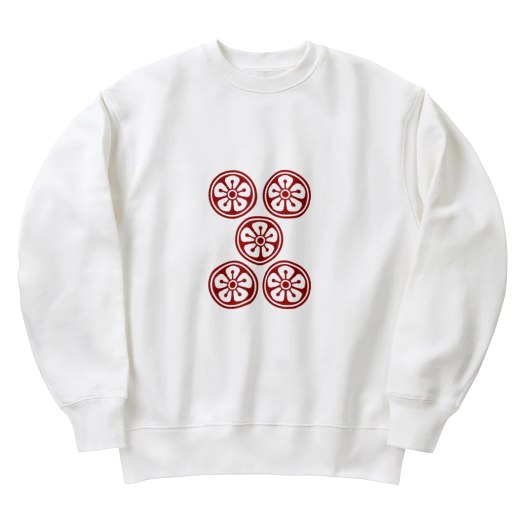 zawaの赤ウーピン（黄） Heavyweight Crew Neck Sweatshirt