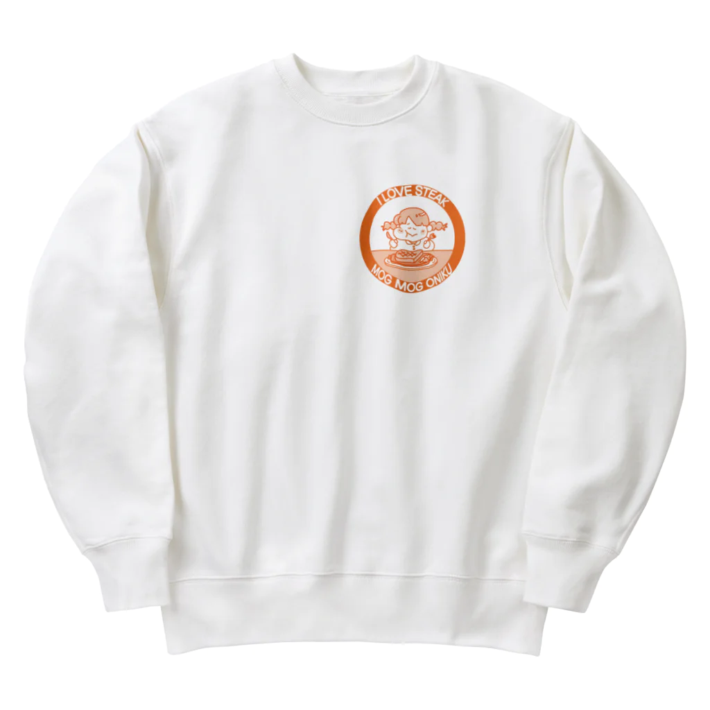 うらめし屋　の架空店舗シリーズ　ステーキMOGMOG Heavyweight Crew Neck Sweatshirt