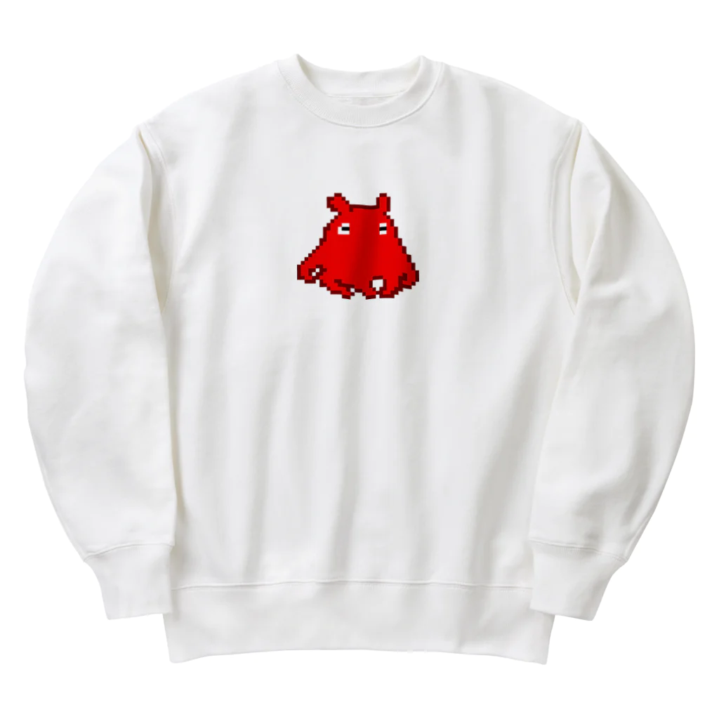 LalaHangeulのメンダコさんドットバージョン Heavyweight Crew Neck Sweatshirt