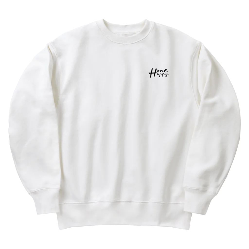 One:HappinessのOneHappy　ワンポイント　ロゴデザイン Heavyweight Crew Neck Sweatshirt