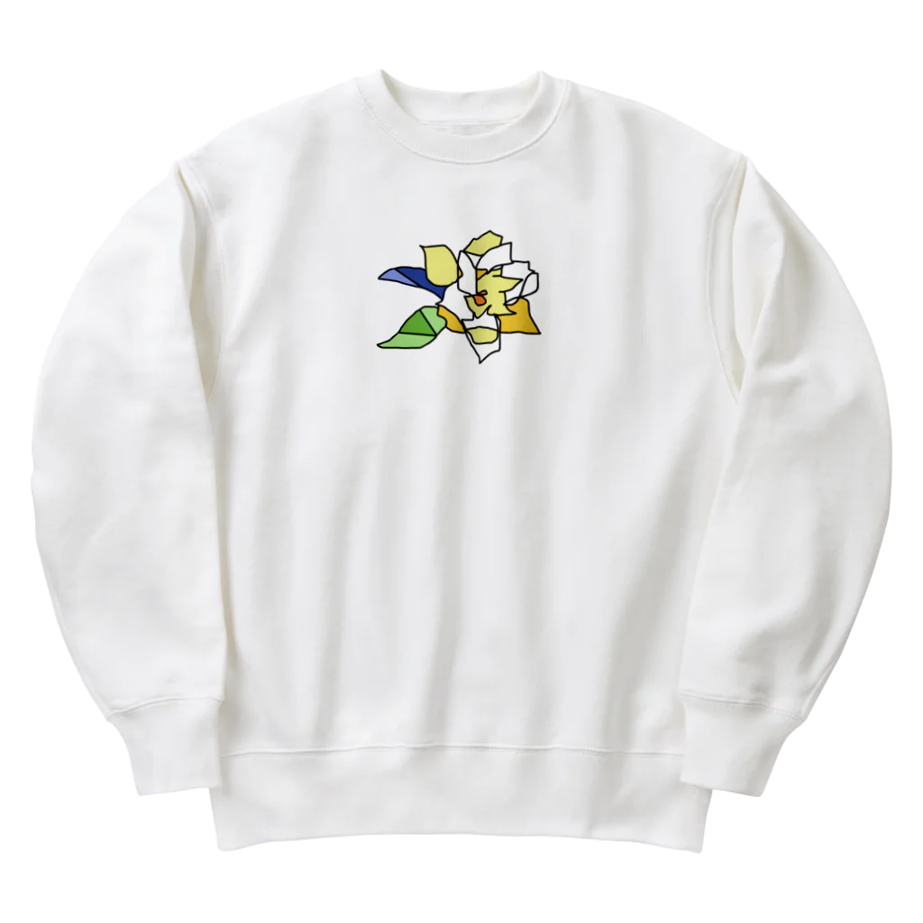 フルツの6/30 誕生花「クチナシ」 Heavyweight Crew Neck Sweatshirt