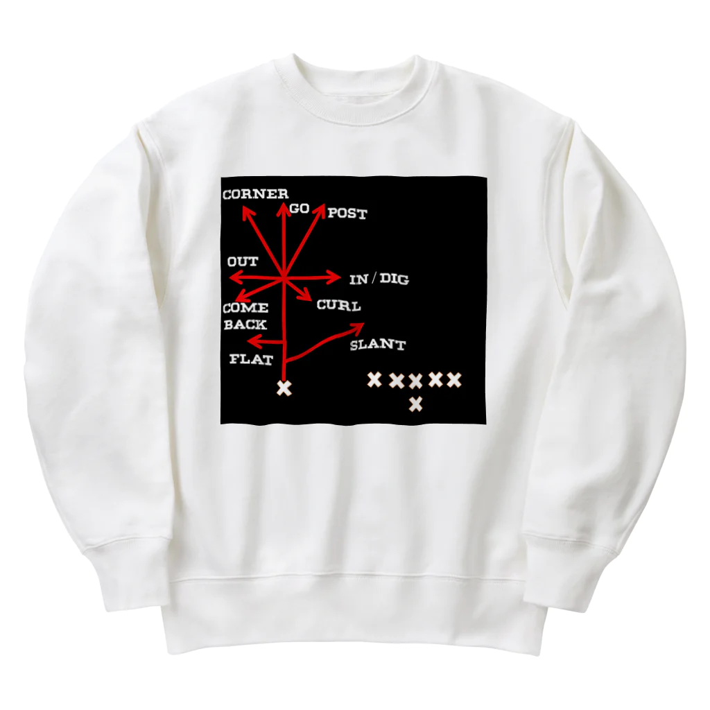 AAアメフトのRoute Tree Heavyweight Crew Neck Sweatshirt