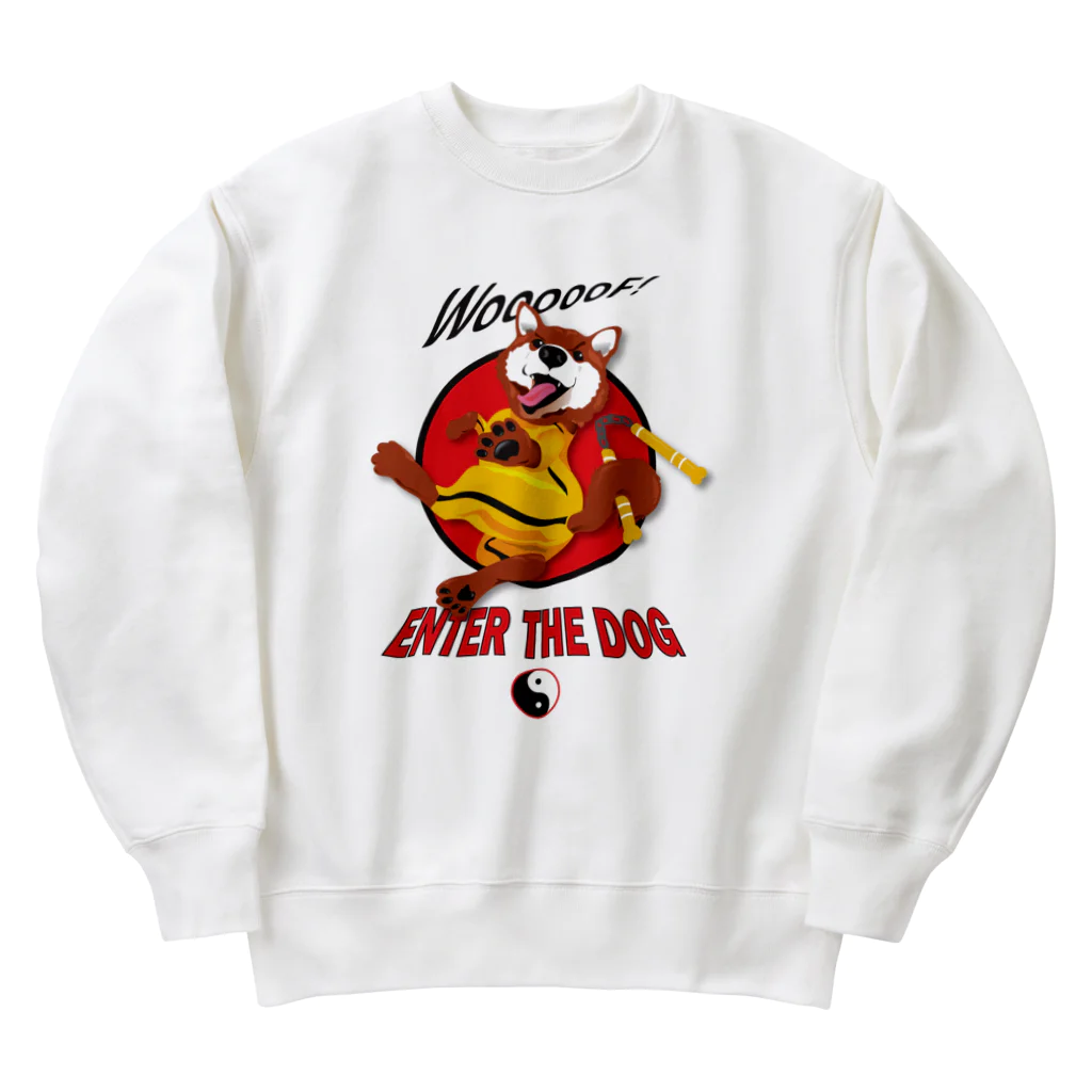 ShibazooのEnter the Dog- Dog Kung Fu! Heavyweight Crew Neck Sweatshirt