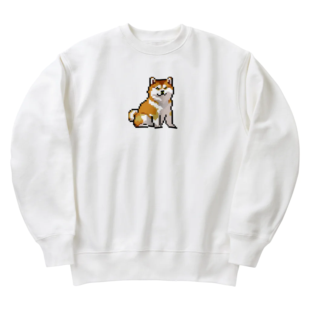 Shibainuteikokuのピクセル柴犬 Heavyweight Crew Neck Sweatshirt