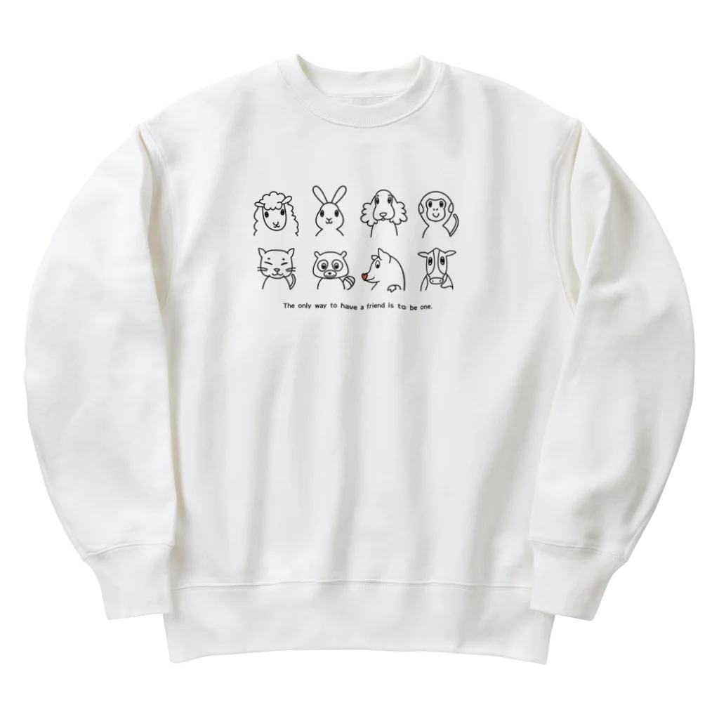 ariariartの動物大集合！（チャリティー） Heavyweight Crew Neck Sweatshirt