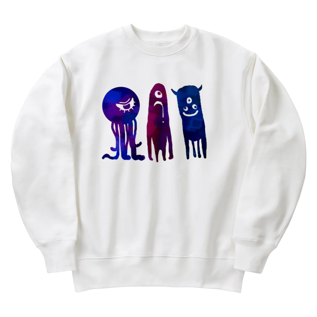 月が輝くこんな夜にのワレワレハ Heavyweight Crew Neck Sweatshirt