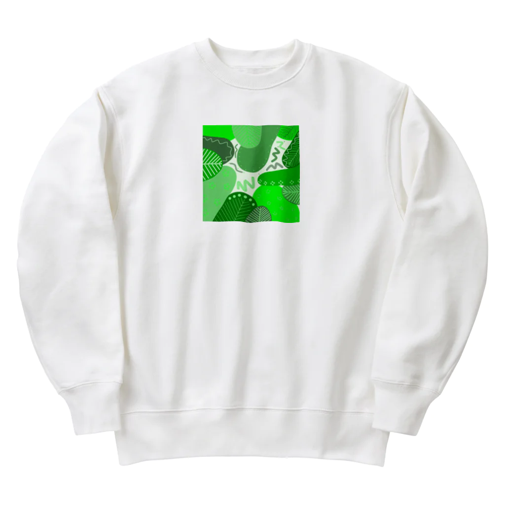 うにぽっぷこーんの観葉植物 Heavyweight Crew Neck Sweatshirt