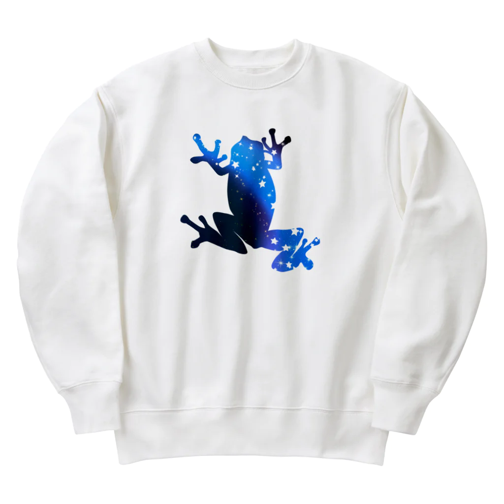 chicodeza by suzuriのスタダーストフロッグ Heavyweight Crew Neck Sweatshirt