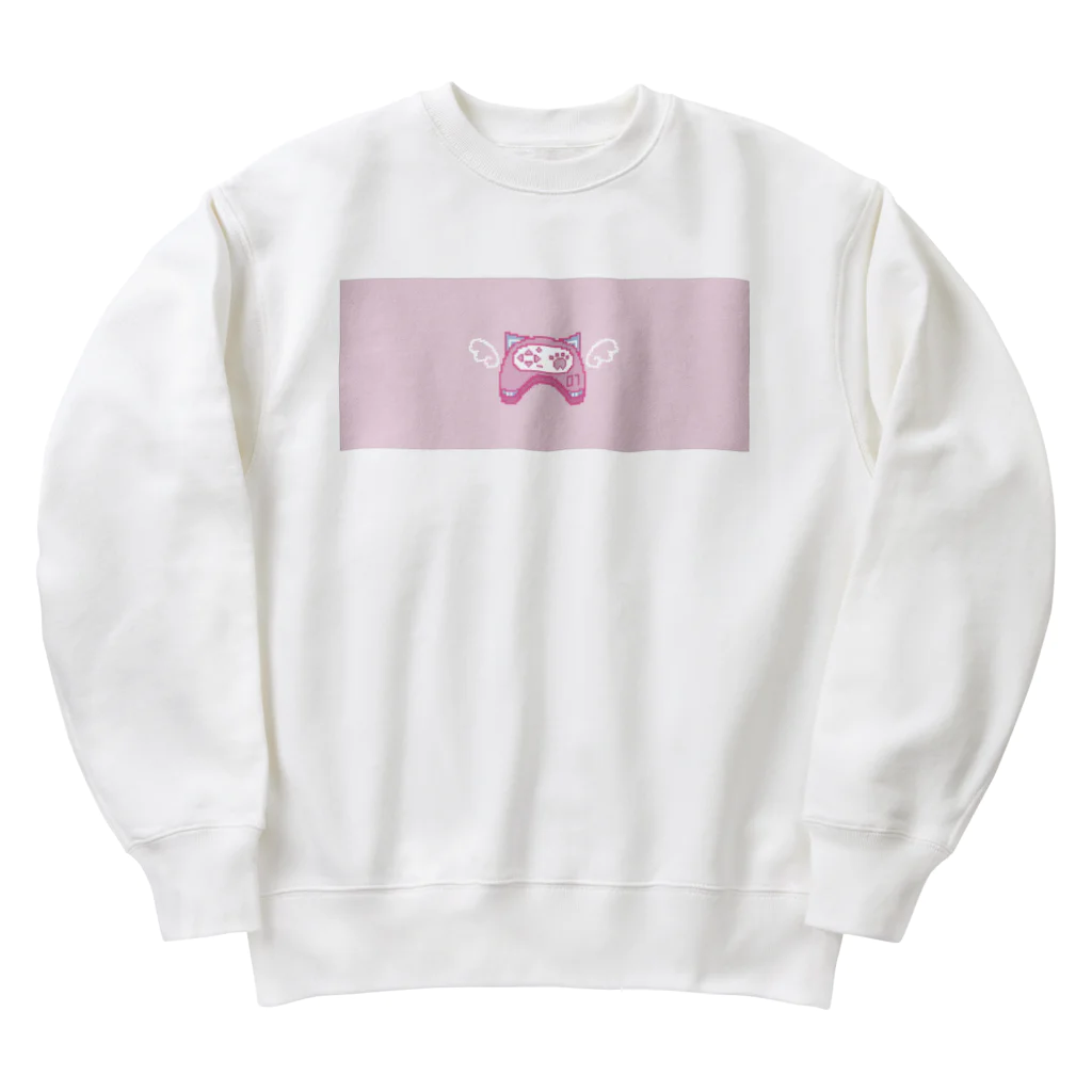 kodo_kodoの猫耳コントローラー（ピンク） Heavyweight Crew Neck Sweatshirt