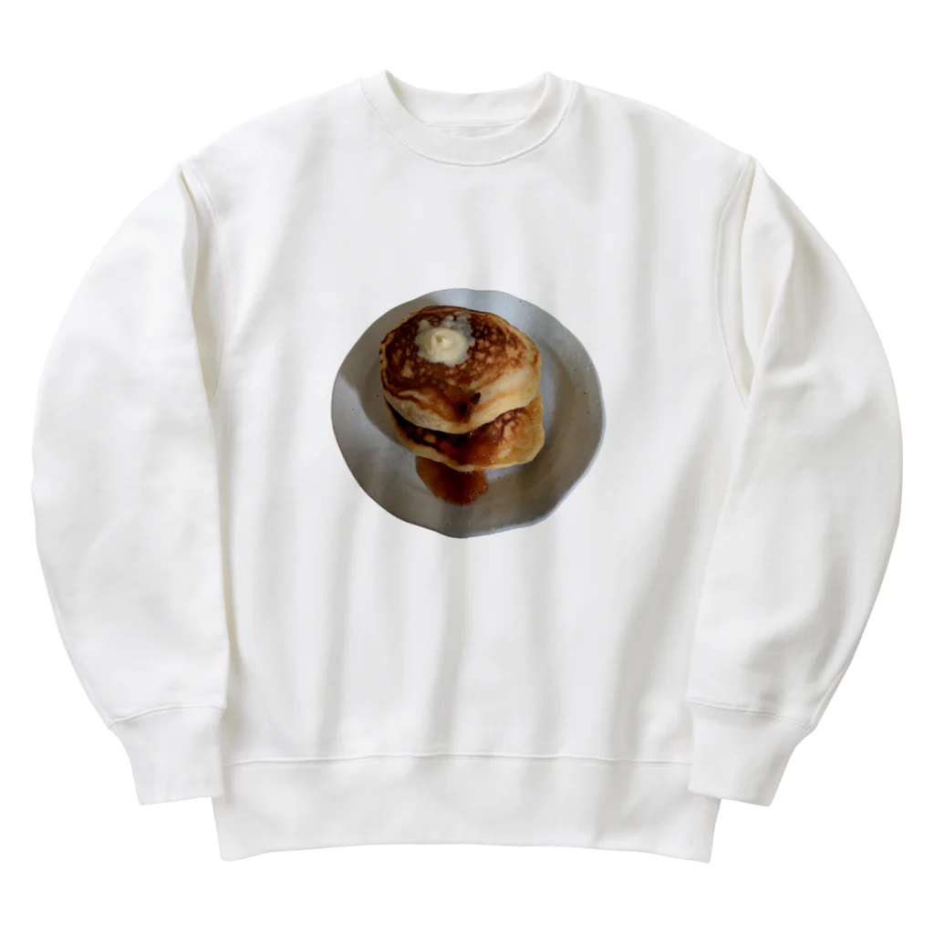 Bejopの飯テロ_ホットケーキ Heavyweight Crew Neck Sweatshirt